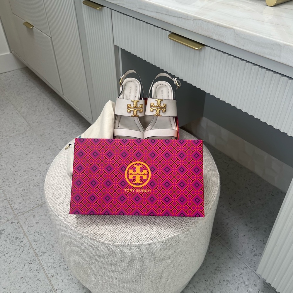 Tory Burch White Sandals